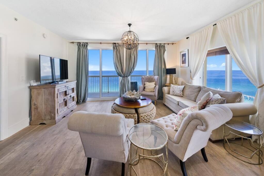 Calypso 2109 West Corner Unit With Incredible Gulf Views For Miles Panama City Beach